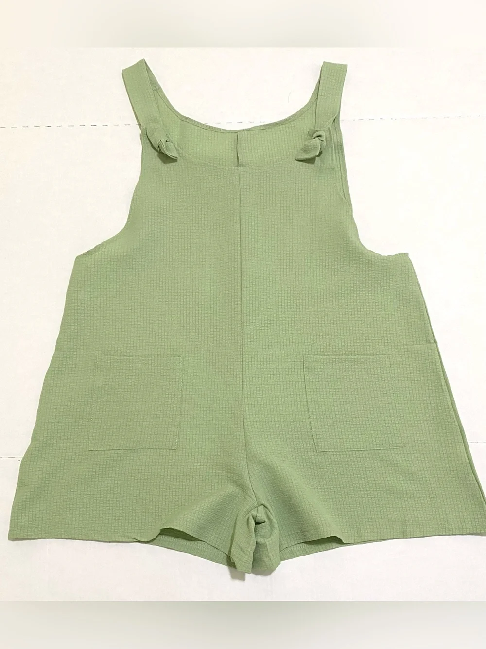 Womens XXL Green Loose-Fit Shorts Romper Boho Summer Coastal Lightweight Utility
